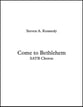 Come to Bethlehem SATB choral sheet music cover